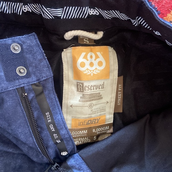 Denim blue 686 snowboard pant - Picture 7 of 7